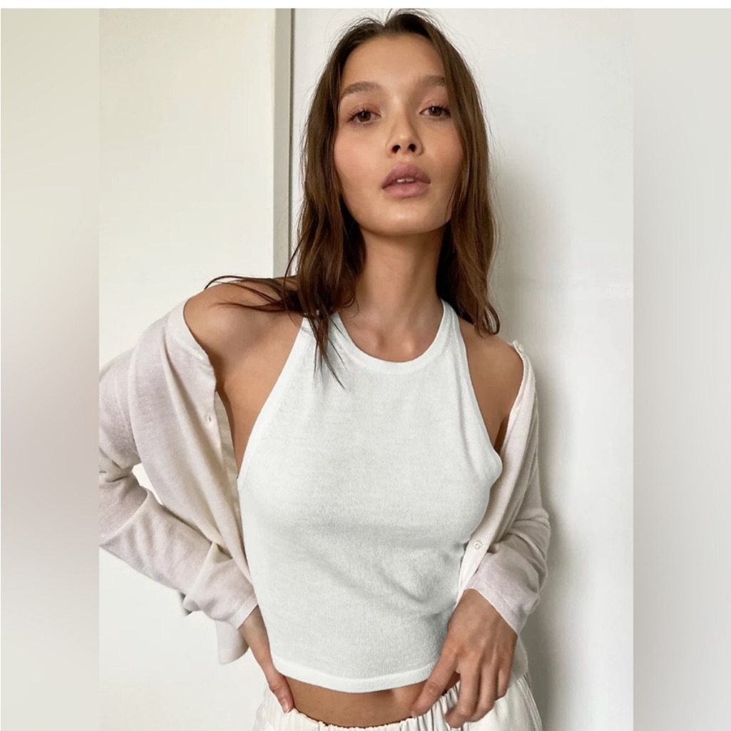 The Group By Babaton Jasmine Cashmere Crop Sweater